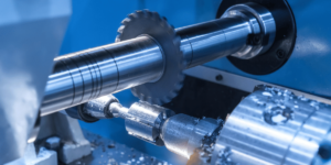 Macchina utensile, lavorazione metallo, produzione meccanica, alta precisione.